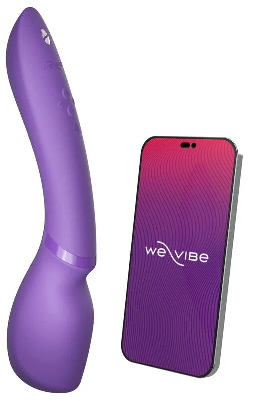 Massaggiatore We-Vibe Wand 2: controllo flessibile della testa e dell'app
