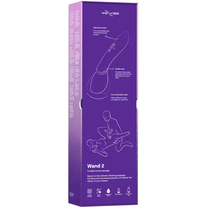 Massaggiatore We-Vibe Wand 2: controllo flessibile della testa e dell'app