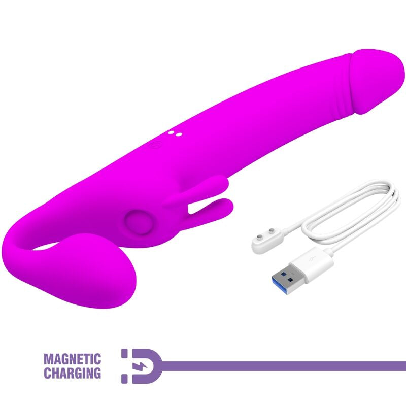 Zanini Strapless Strap-On com Vibração Dupla e 10 Modos — vista adicional 5